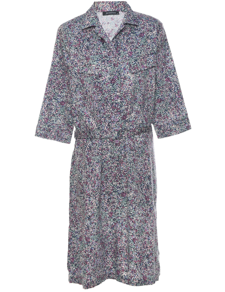 Ditsy Floral Shirt Dress - XL