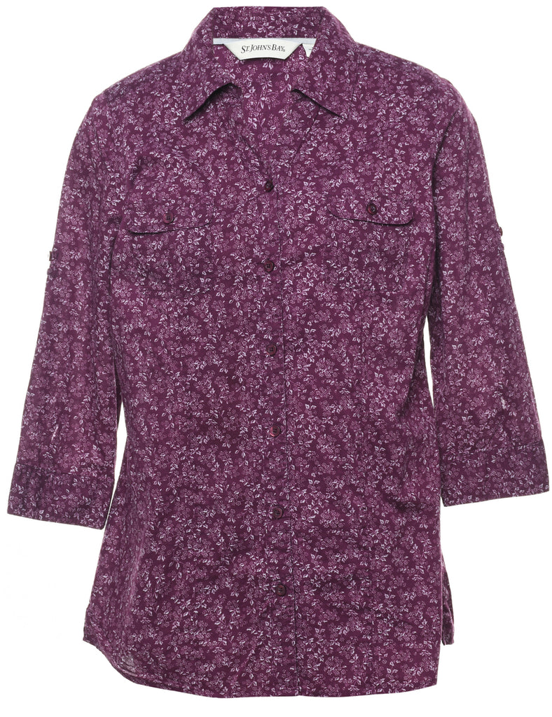 Ditzy Floral Print Blouse - M