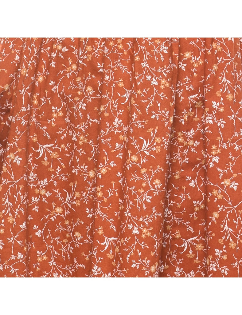 Ditzy Floral Print Dress - M