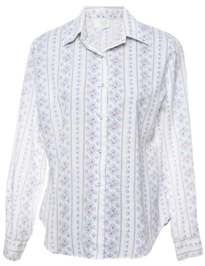 Ditzy Floral Print Shirt - L