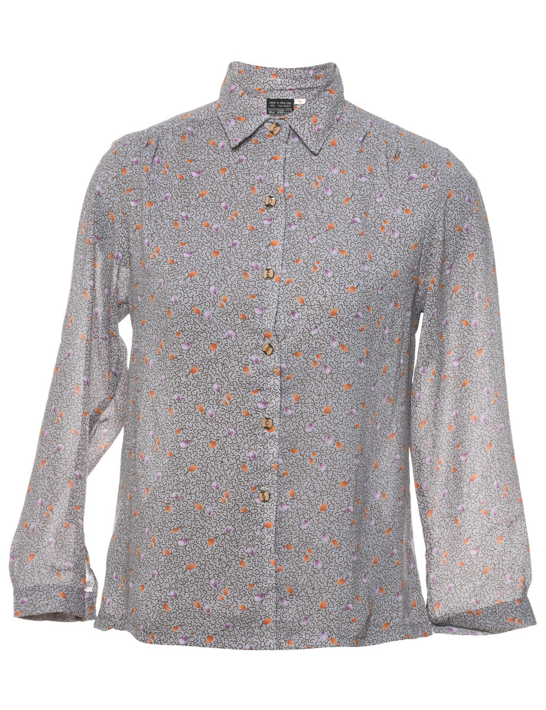 Ditzy Floral Print Shirt - S