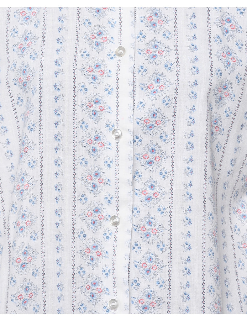 Ditzy Floral Print Shirt - L