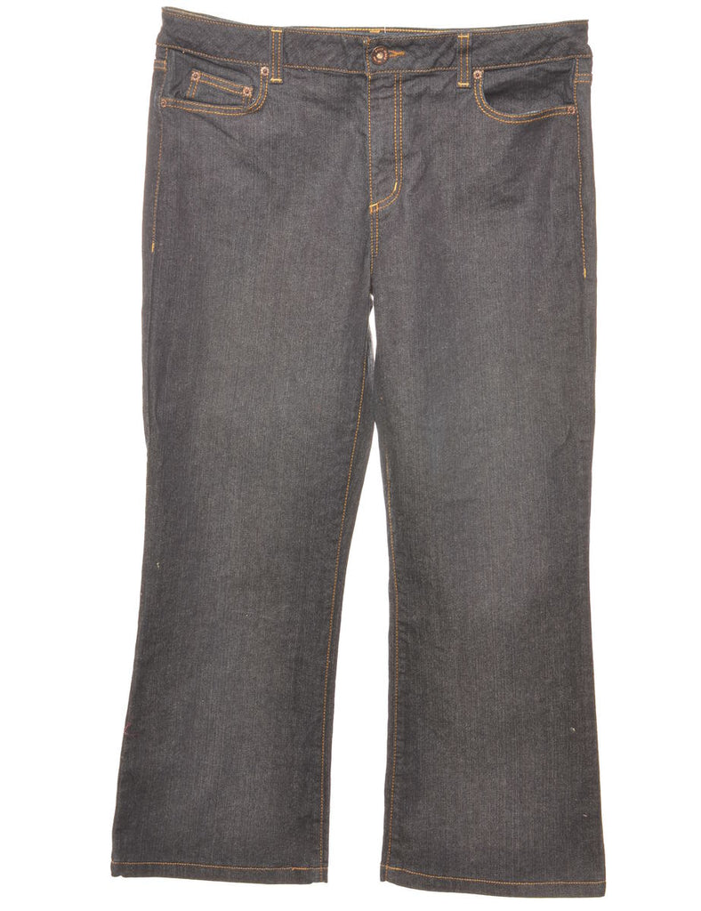 DKNY Tapered Black Cropped Jeans - W36 L27