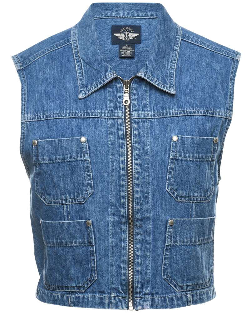 Dockers Denim Jacket Vest - L