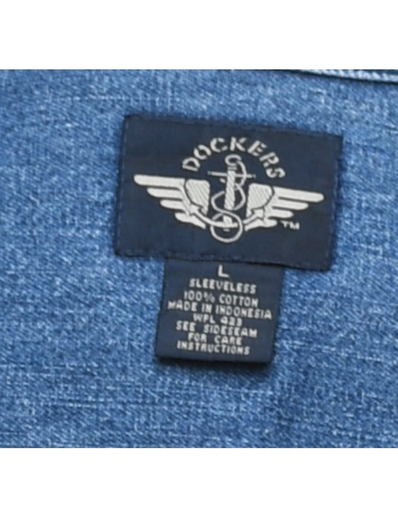 Dockers Denim Jacket Vest - L