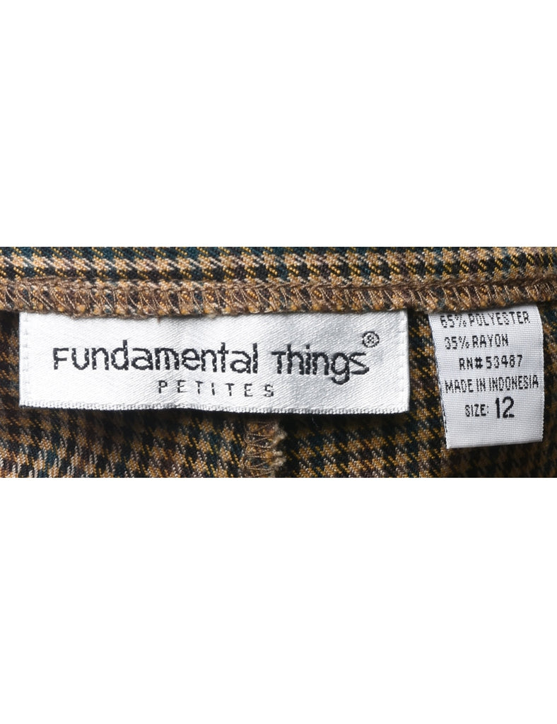 Dogtooth Checks Trousers - W32 L28