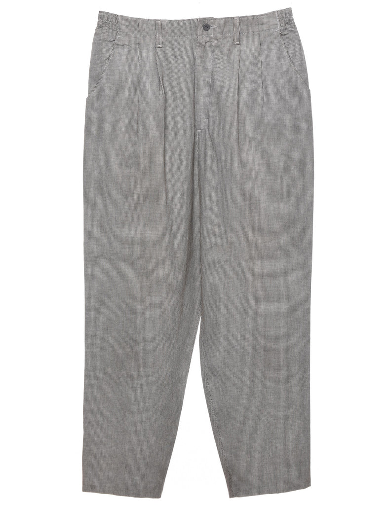 Dogtooth Grey Trousers - W32 L28