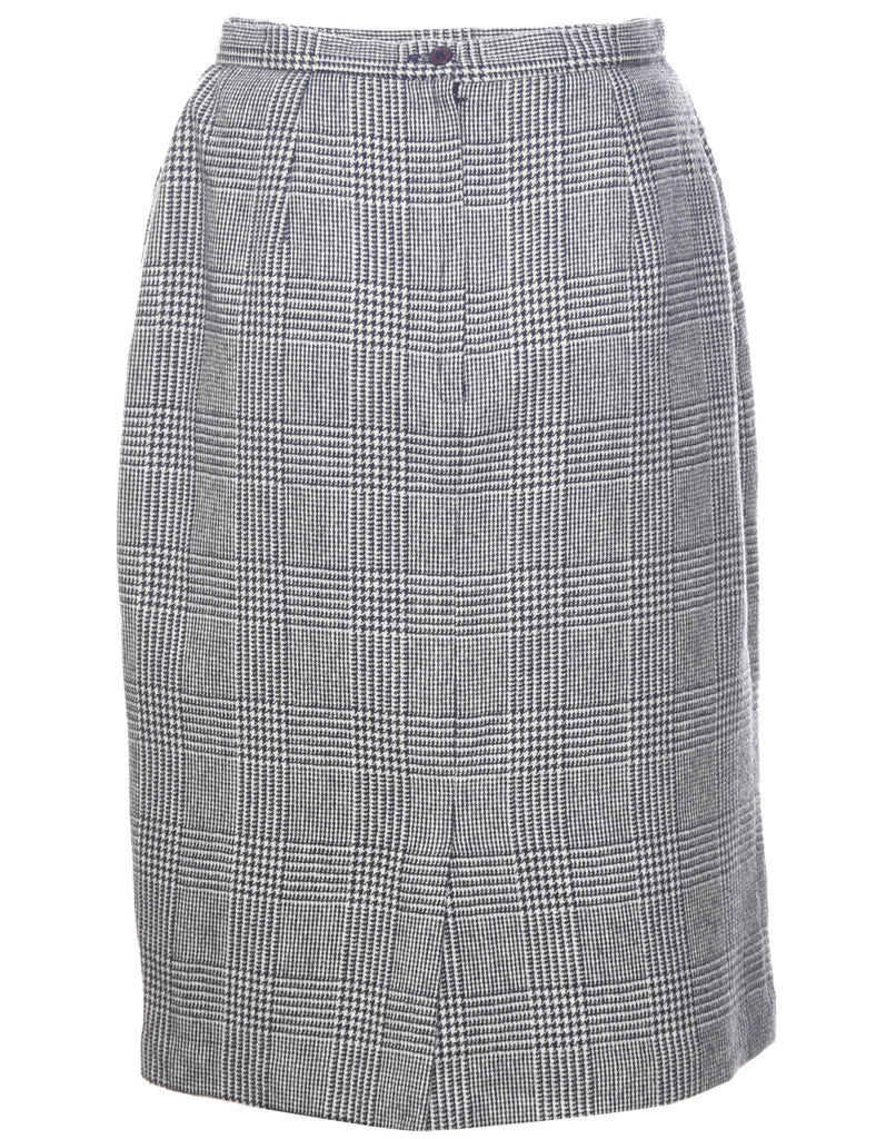Dogtooth Pencil Skirt - M