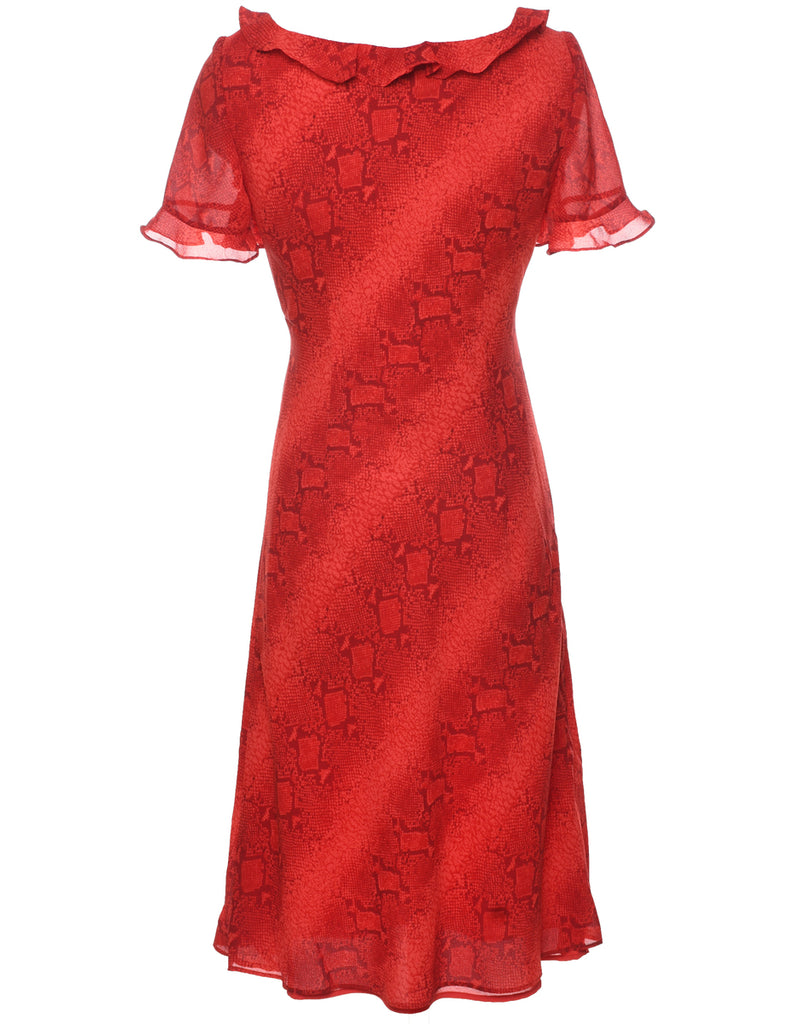 Donna Ricco Snakeskin Finish Dress - L