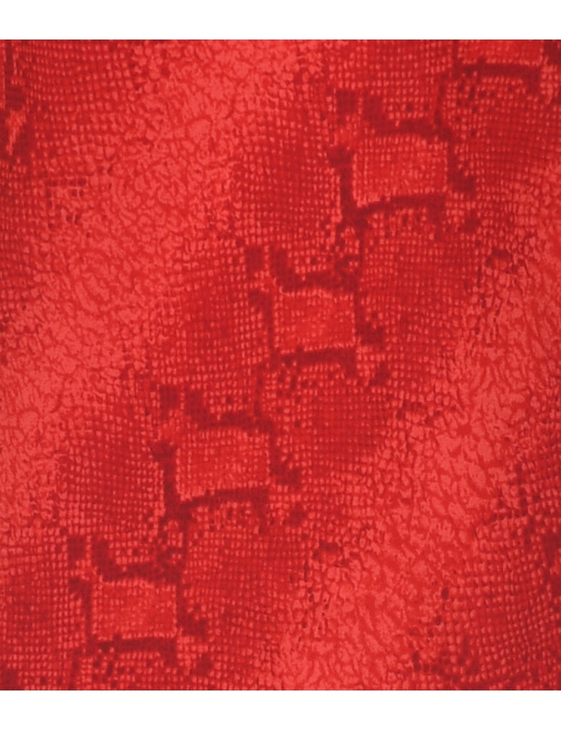 Donna Ricco Snakeskin Finish Dress - L