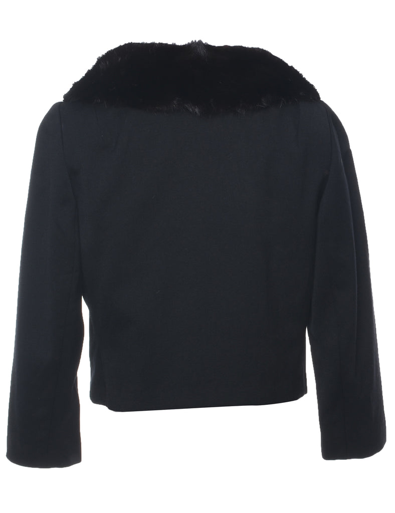 Double Breasted Cropped Coat - M