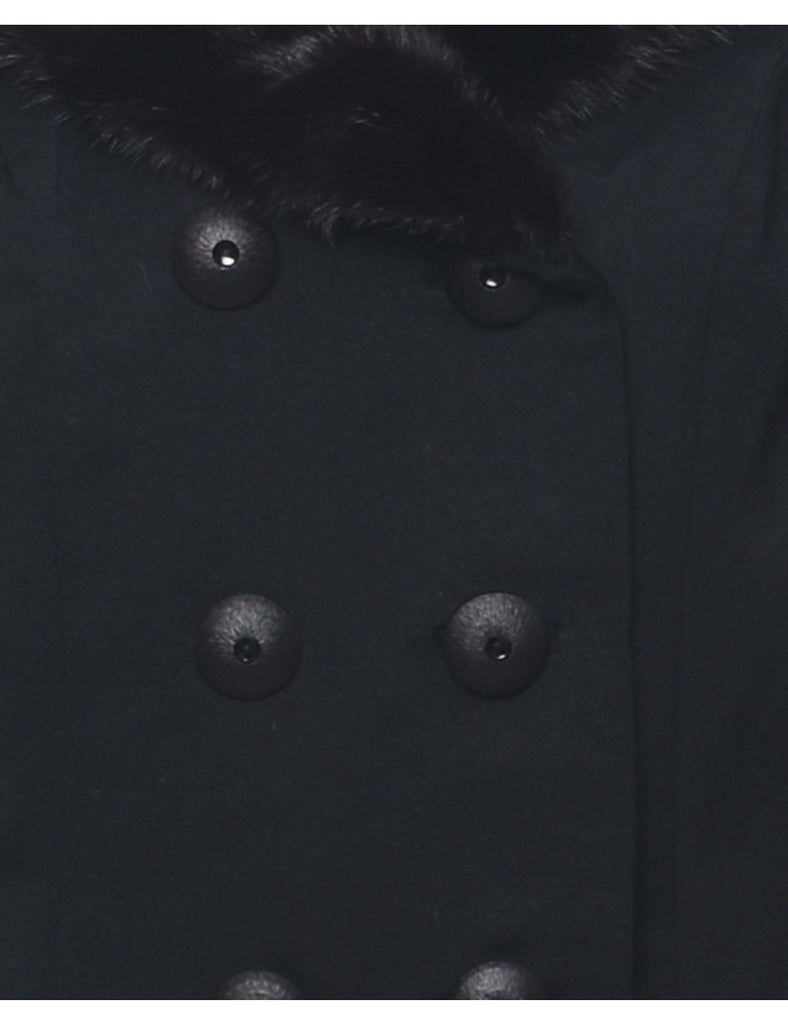Double Breasted Cropped Coat - M