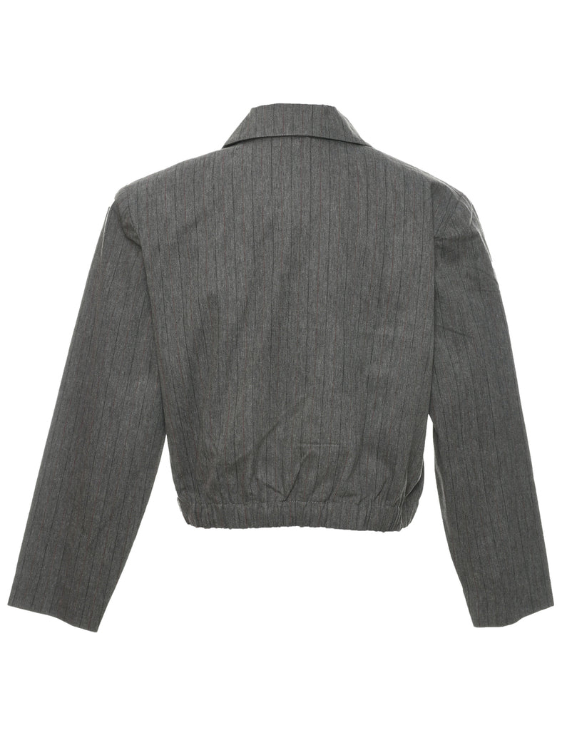 Double Breasted Cropped Jacket - L