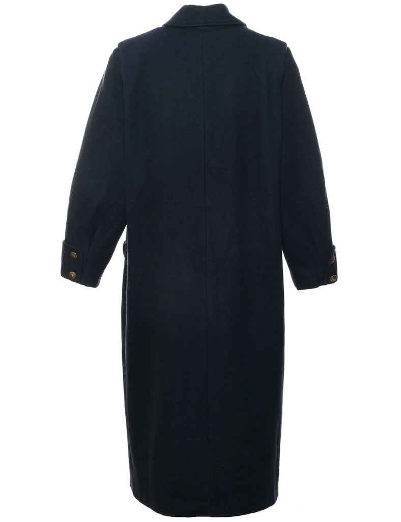 Double Breasted Wool Coat - L