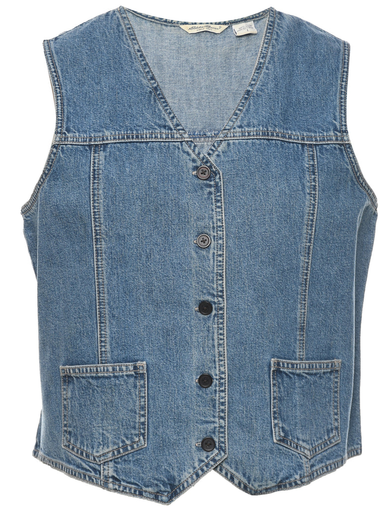 Eddie Bauer Denim Jacket Vest - L