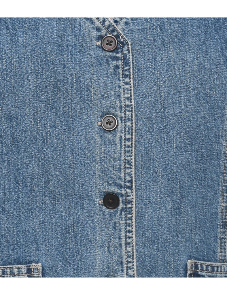 Eddie Bauer Denim Jacket Vest - L