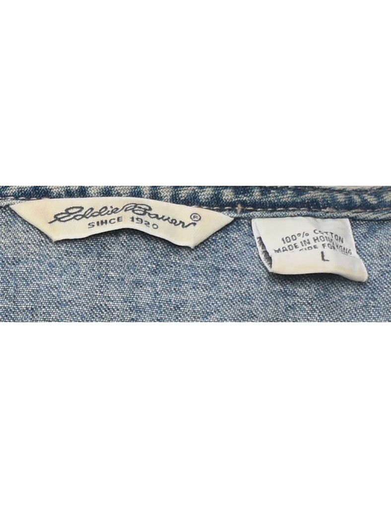 Eddie Bauer Denim Jacket Vest - L