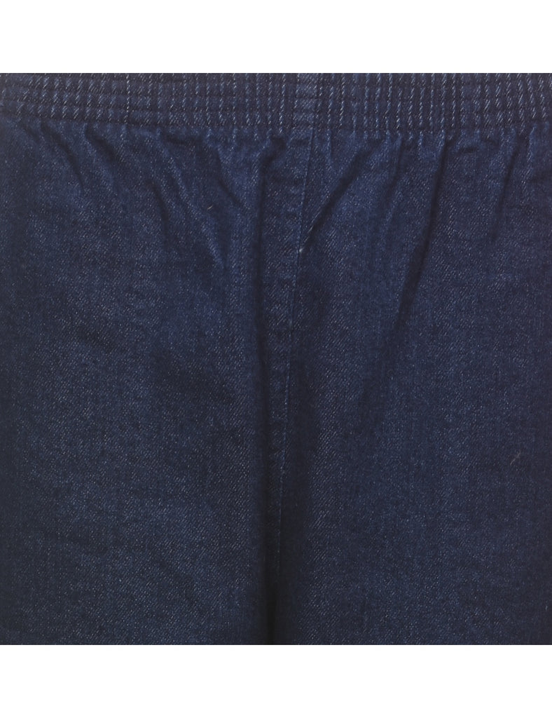 Elasticated Waist Dark Wash Lee Denim Trousers - W26 L26