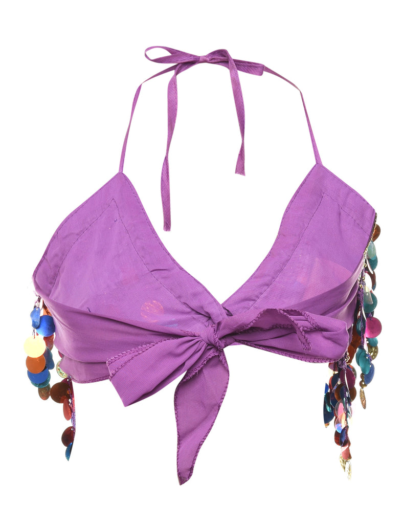 Embellished Multi-Colour Bralette  - S
