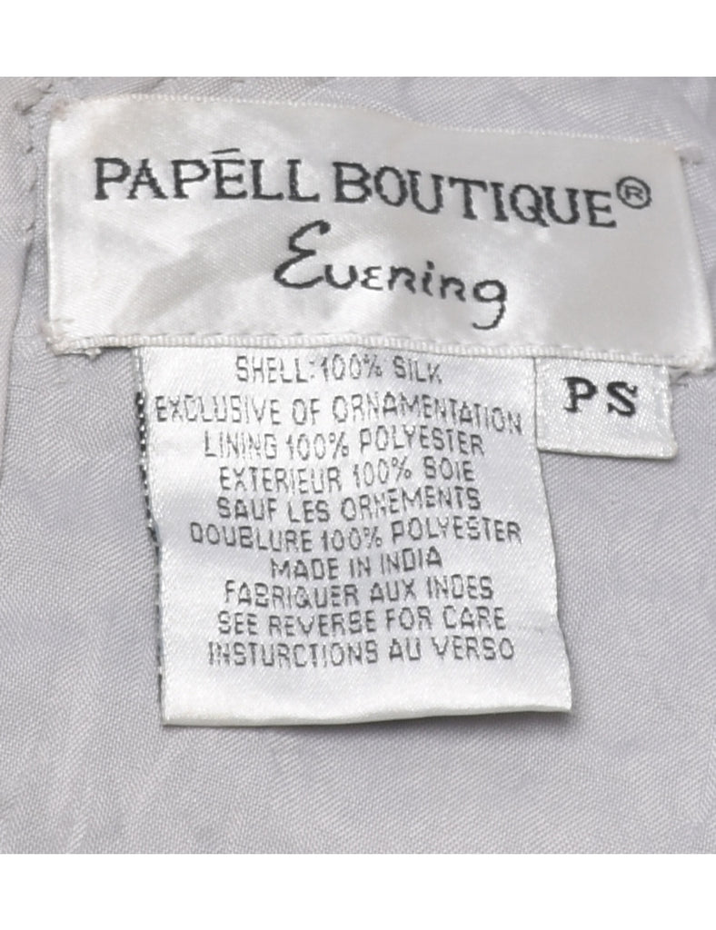 Embellished Silk Party Top - S