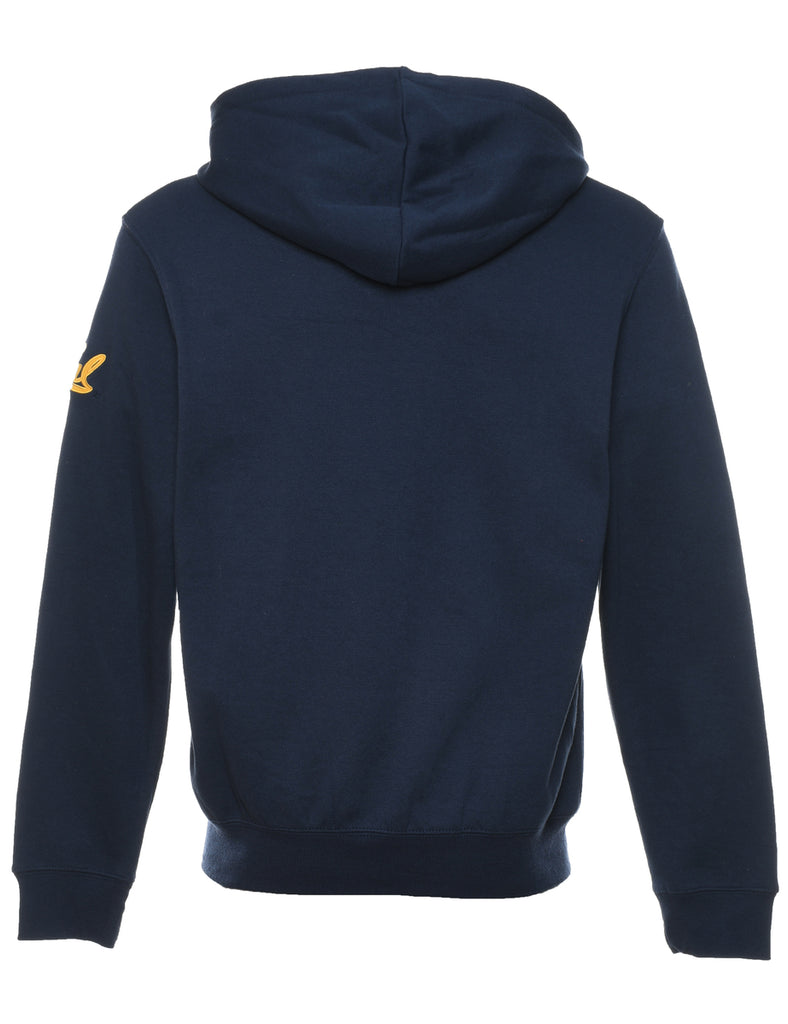 Embroidered California Navy & Yellow Hooded Sweatshirt  - XL