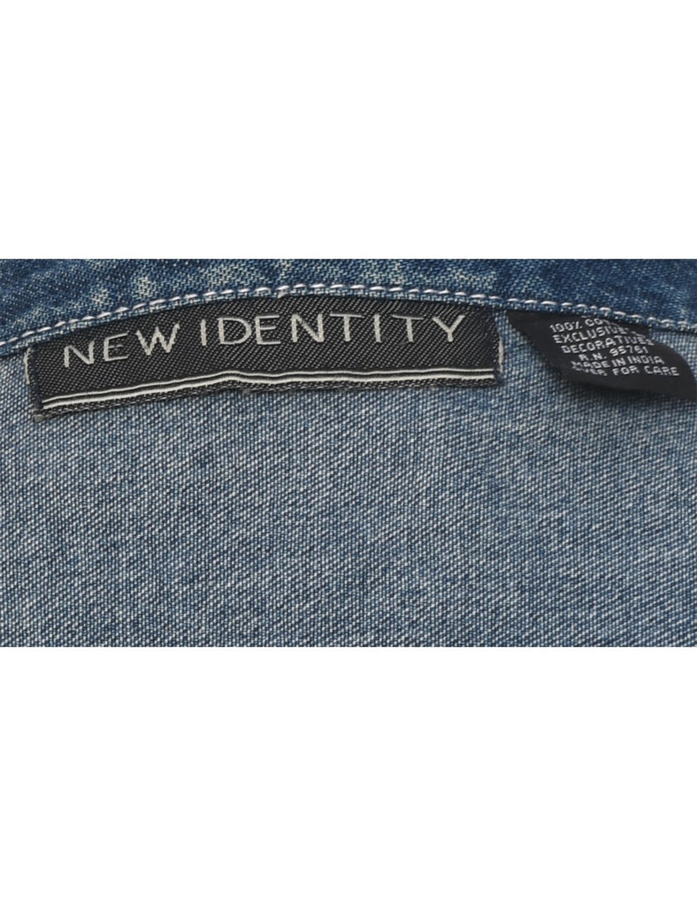 Embroidered Denim Jacket - M