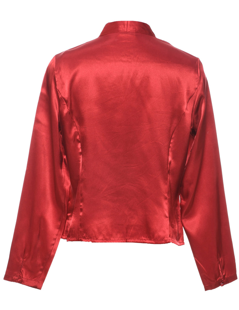Embroidered Evening Blouse - M