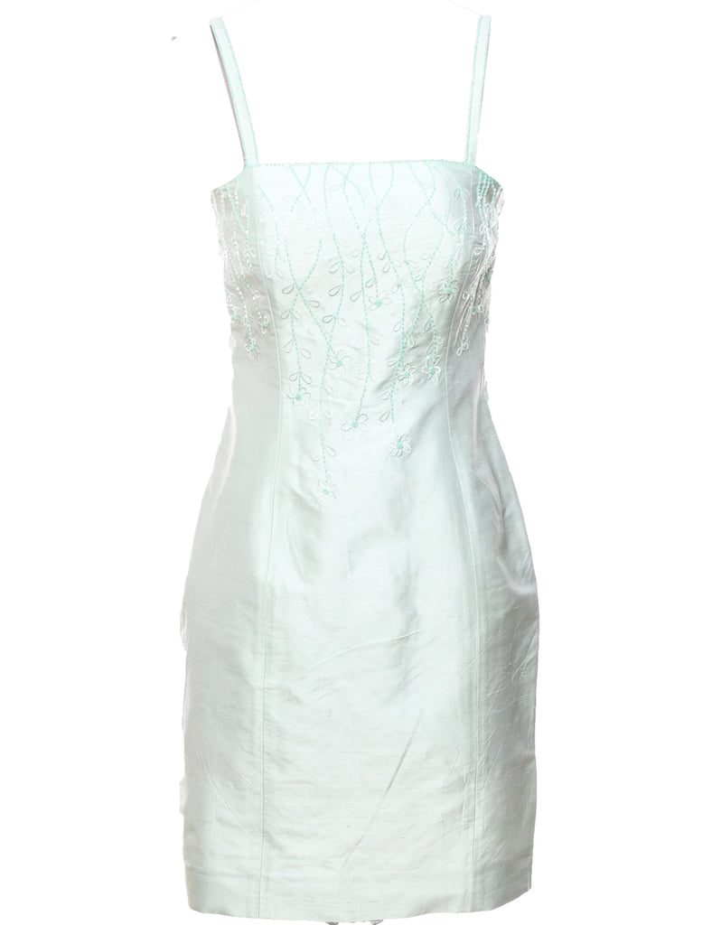 Embroidered Evening Dress - S