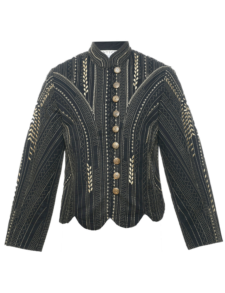 Embroidered Evening Jacket - S