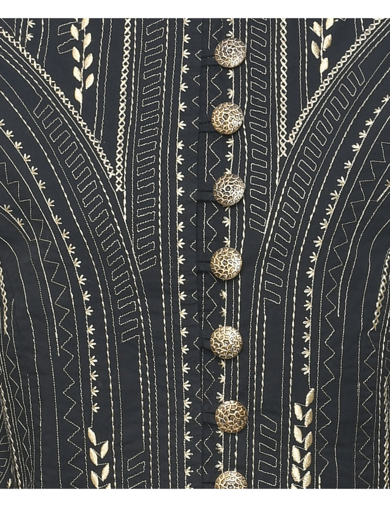 Embroidered Evening Jacket - S