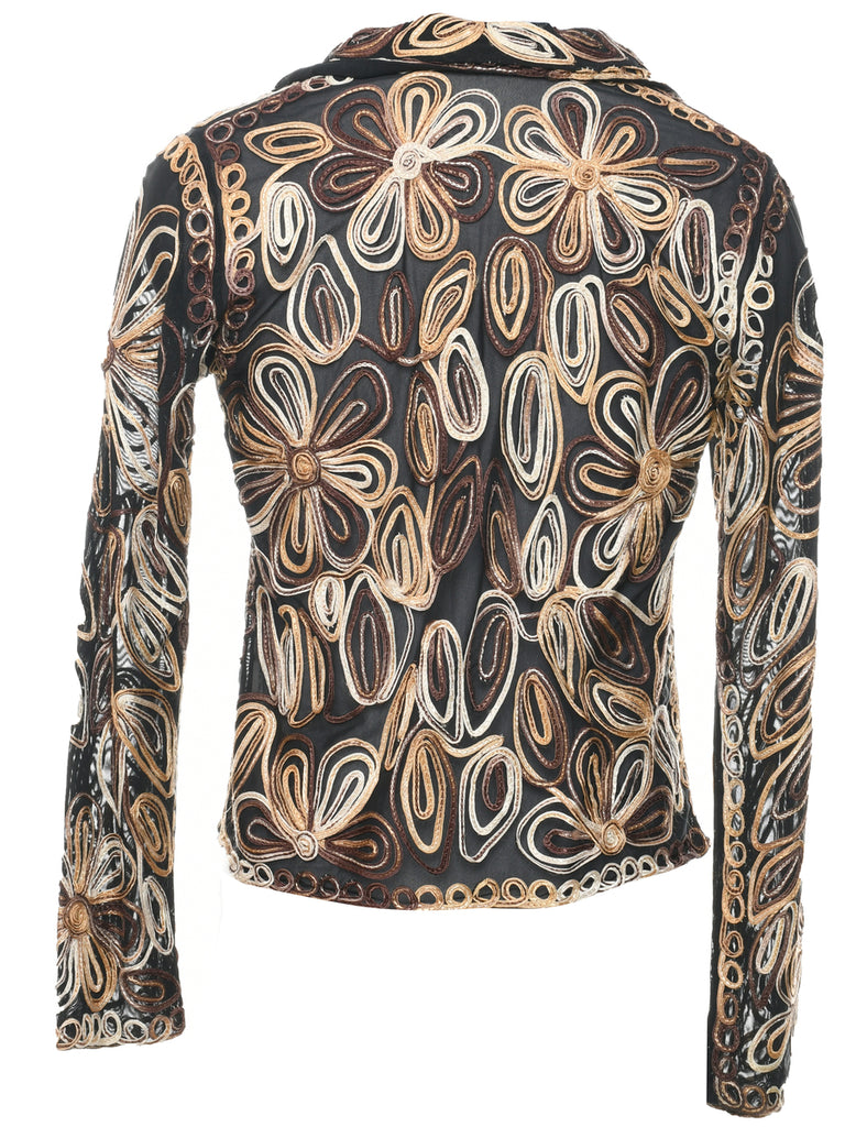 Embroidered Jacket - M