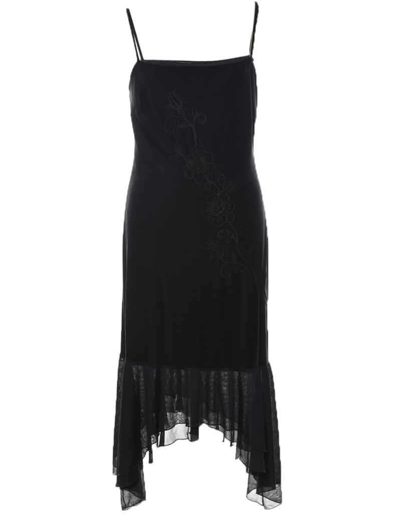 Embroidered Maxi Dress - L