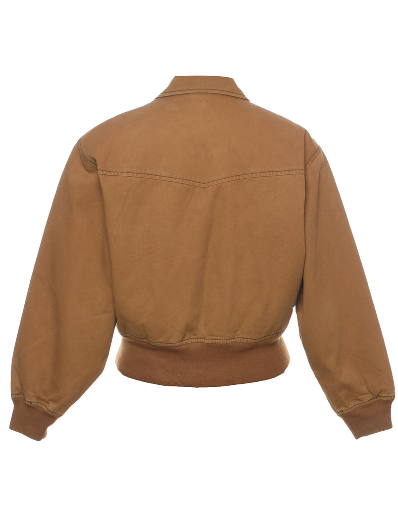 Embroidered Mustard Western Jacket - M