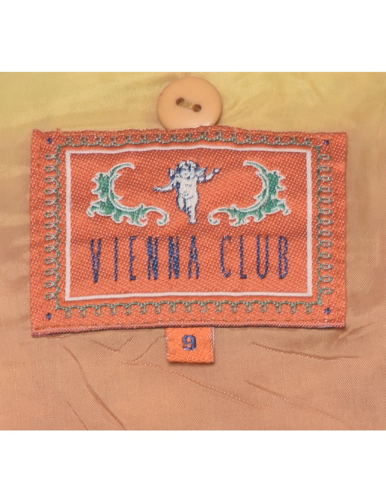 Embroidered Mustard Western Jacket - M