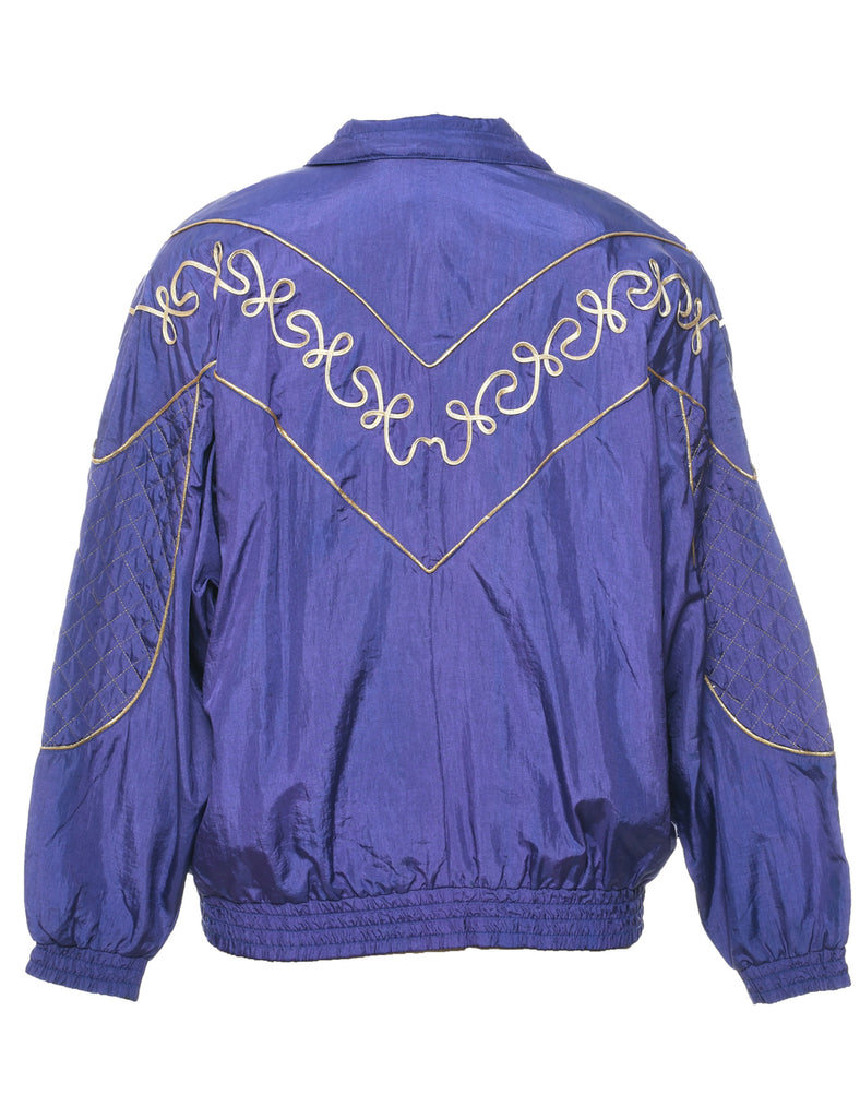 Embroidered Nylon Jacket - M