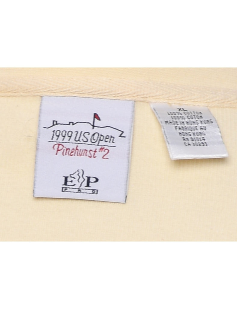 Embroidered Pale Yellow Sweatshirt - XL