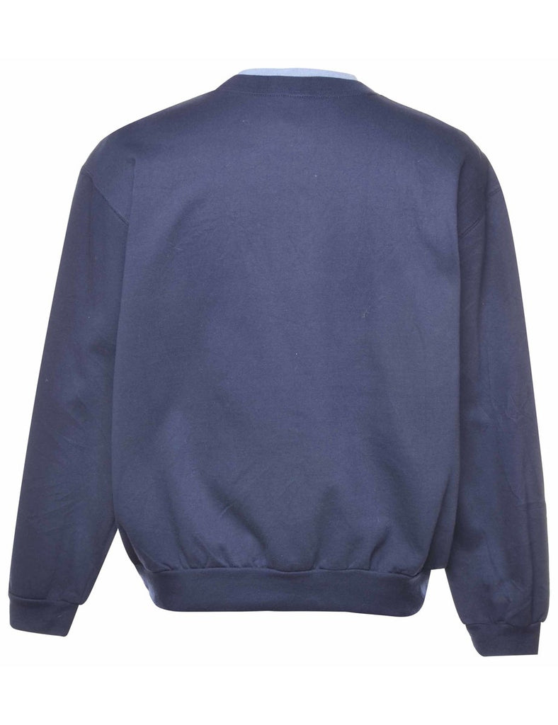 Embroidered Printed Sweatshirt - L