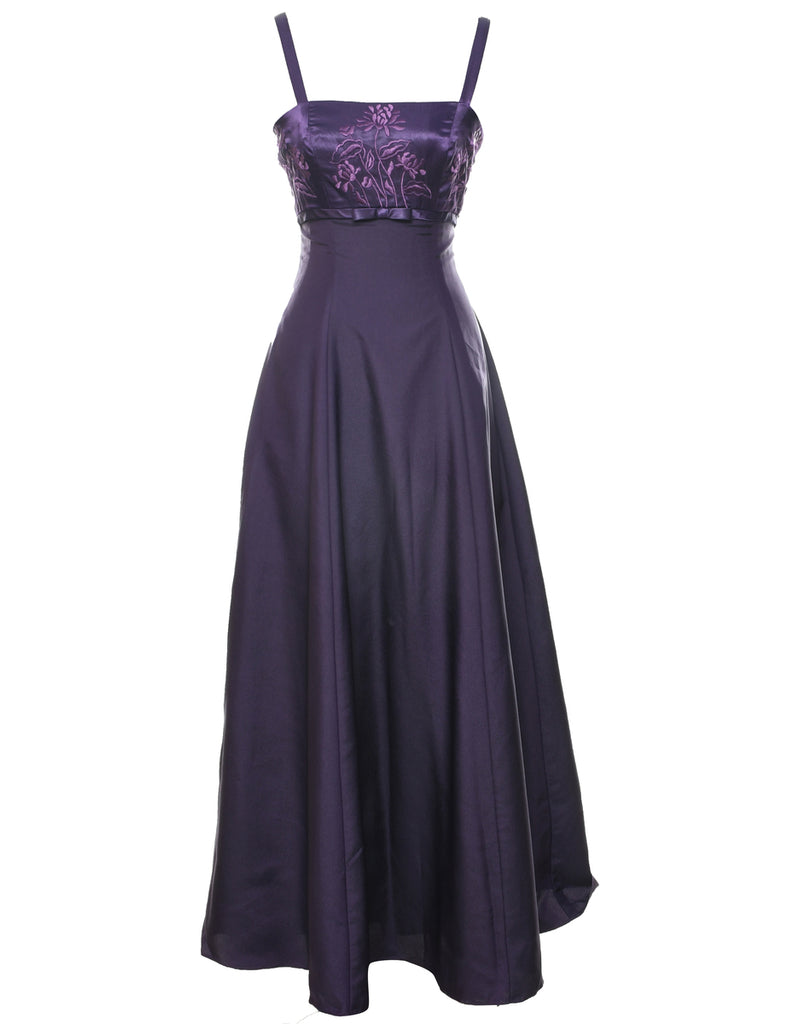 Embroidered Prom Dress - S