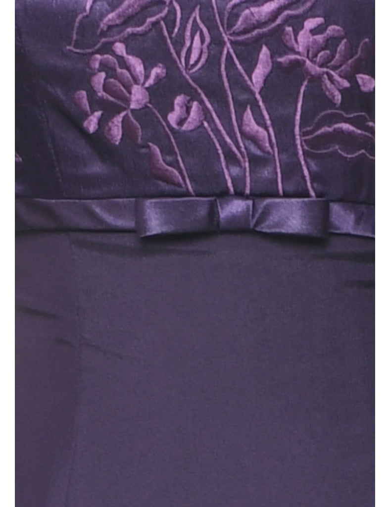 Embroidered Prom Dress - S