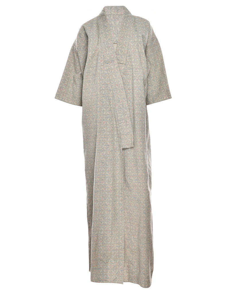 Ethnic Print Full Length Kimono - XL