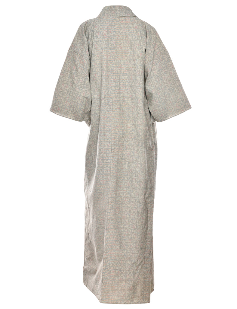 Ethnic Print Full Length Kimono - XL