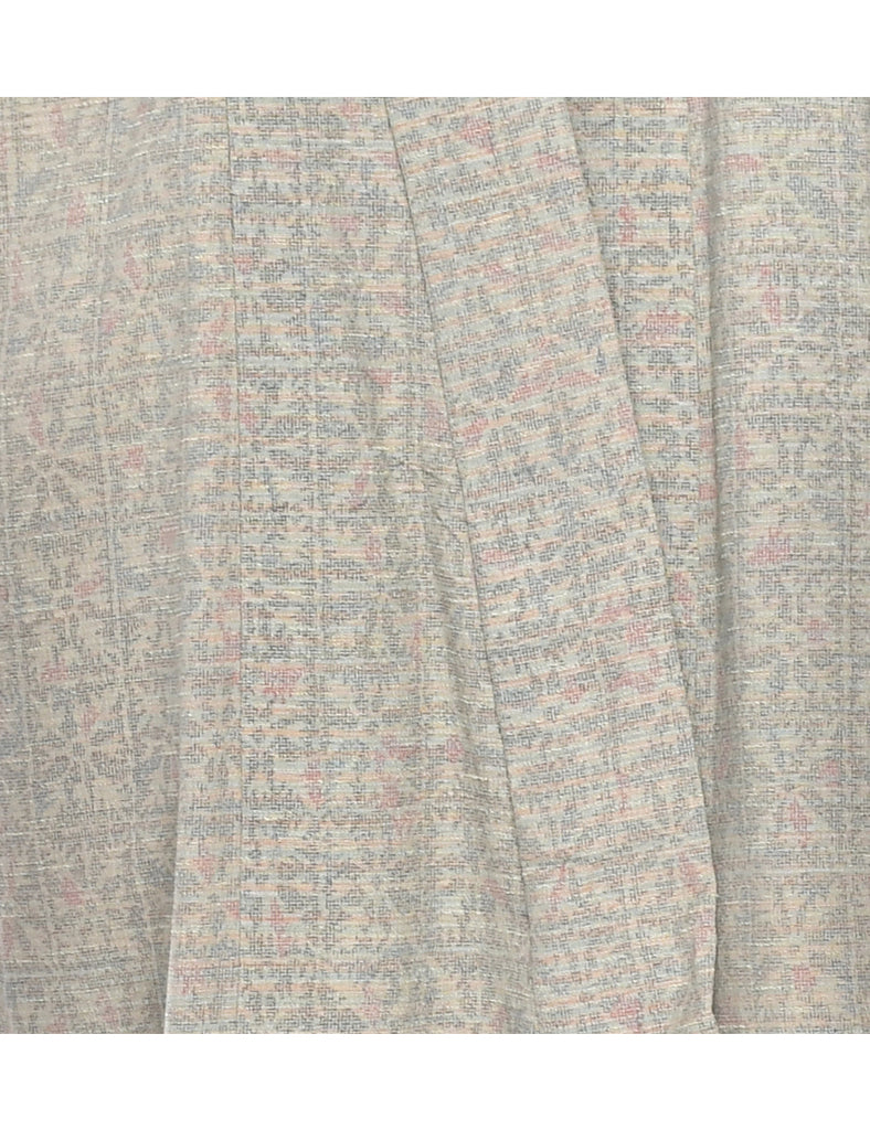 Ethnic Print Full Length Kimono - XL