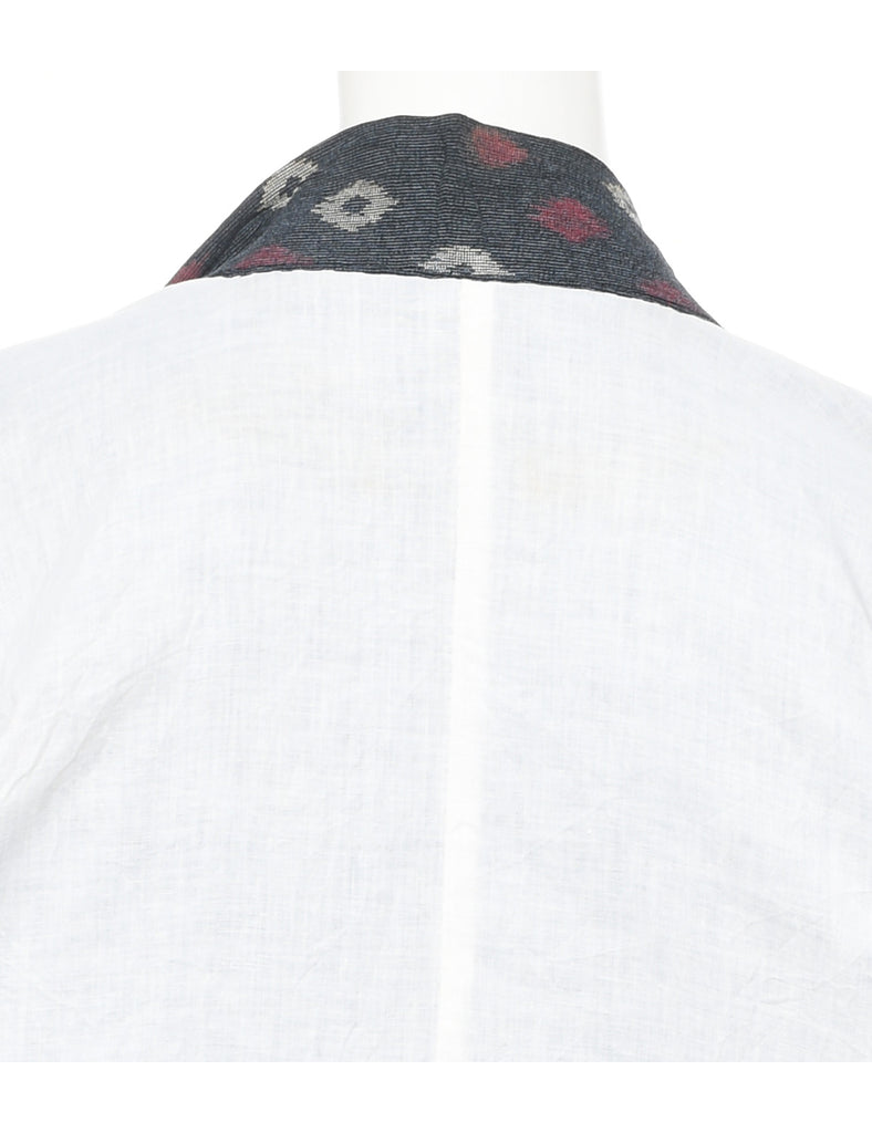 Ethnic Print Full Length Kimono - L