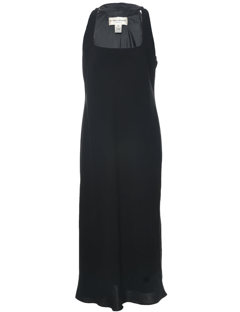 Evan Picone Black Evening Dress - M
