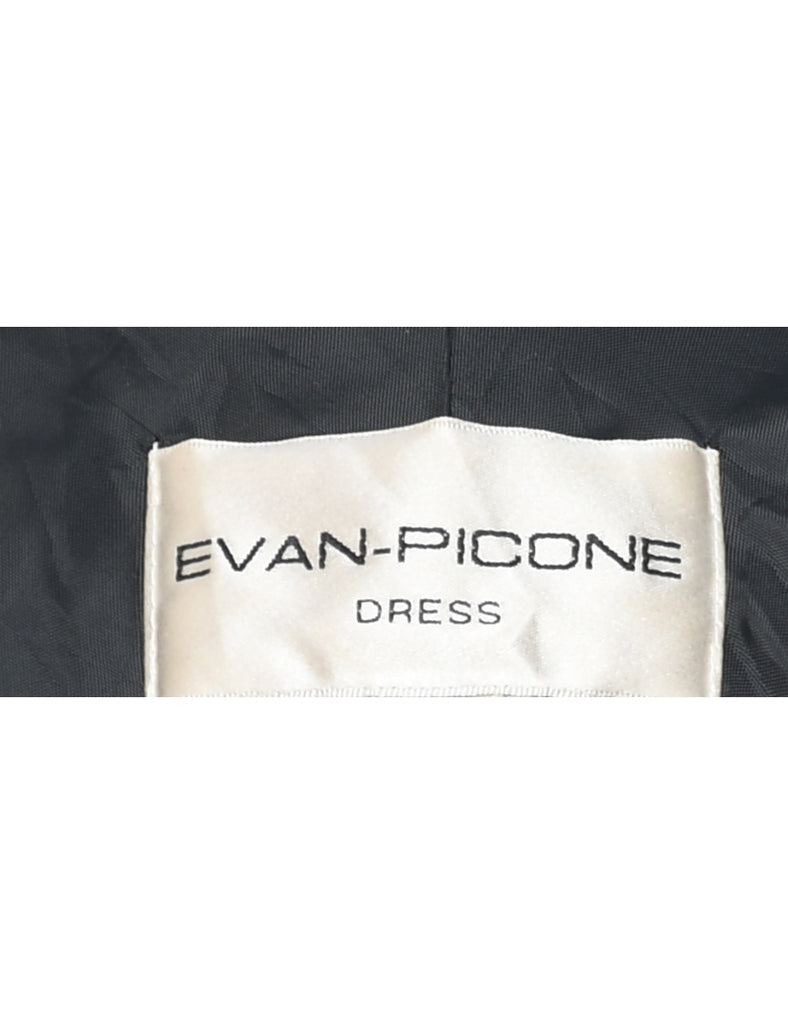 Evan Picone Black Evening Dress - M