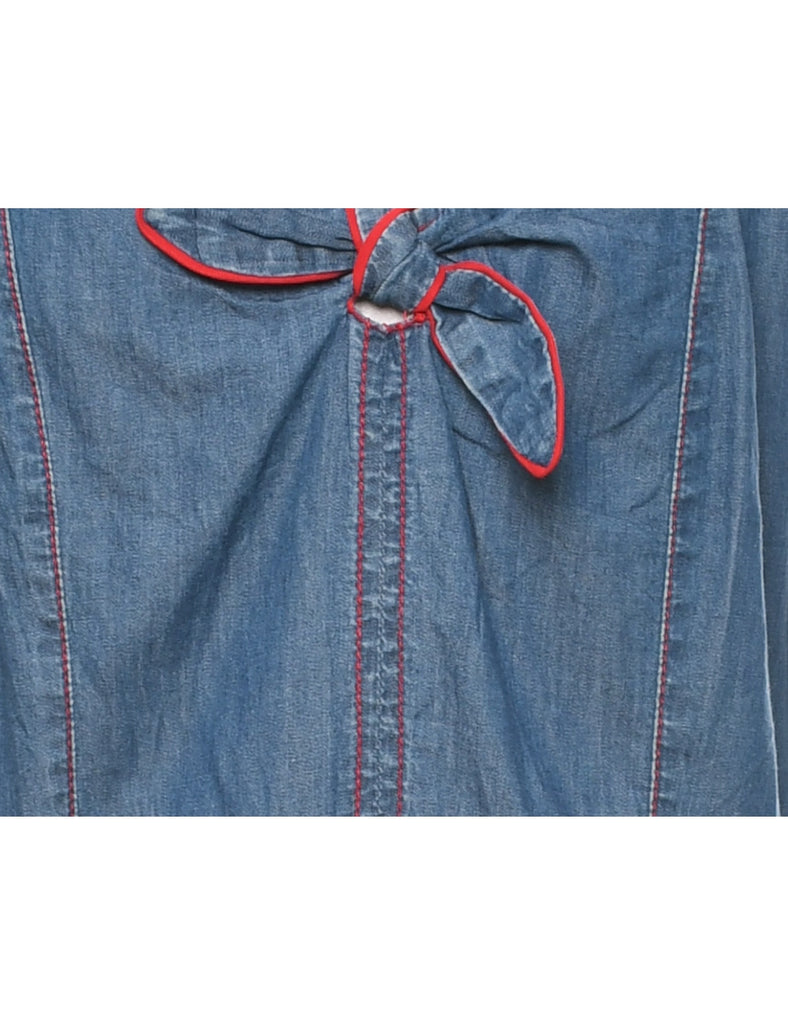 faded glory denim dress Faded Glory Denim button up dress. Size Medium. No