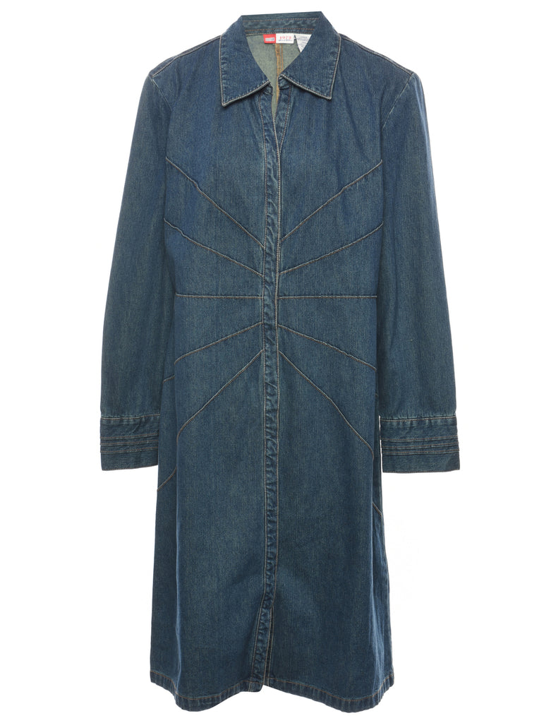 Faded Glory Denim Shirt Dress - L