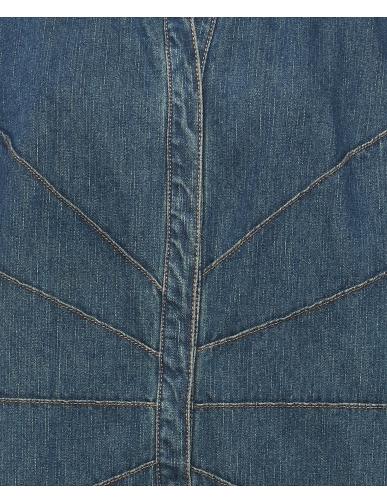 Faded Glory Denim Shirt Dress - L