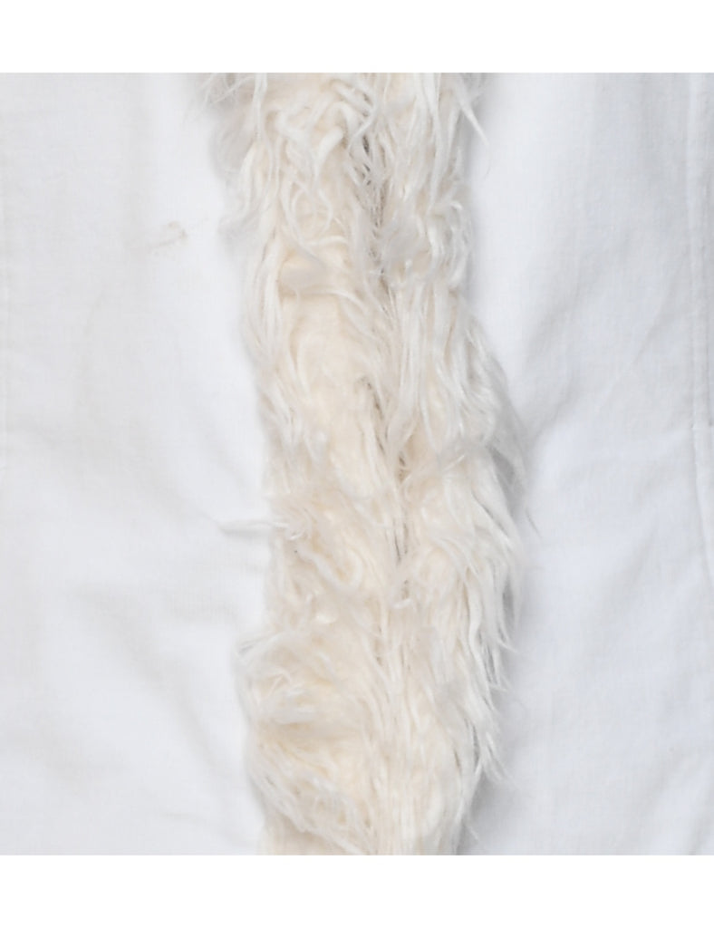 Faux Fur Trim Jacket - XS