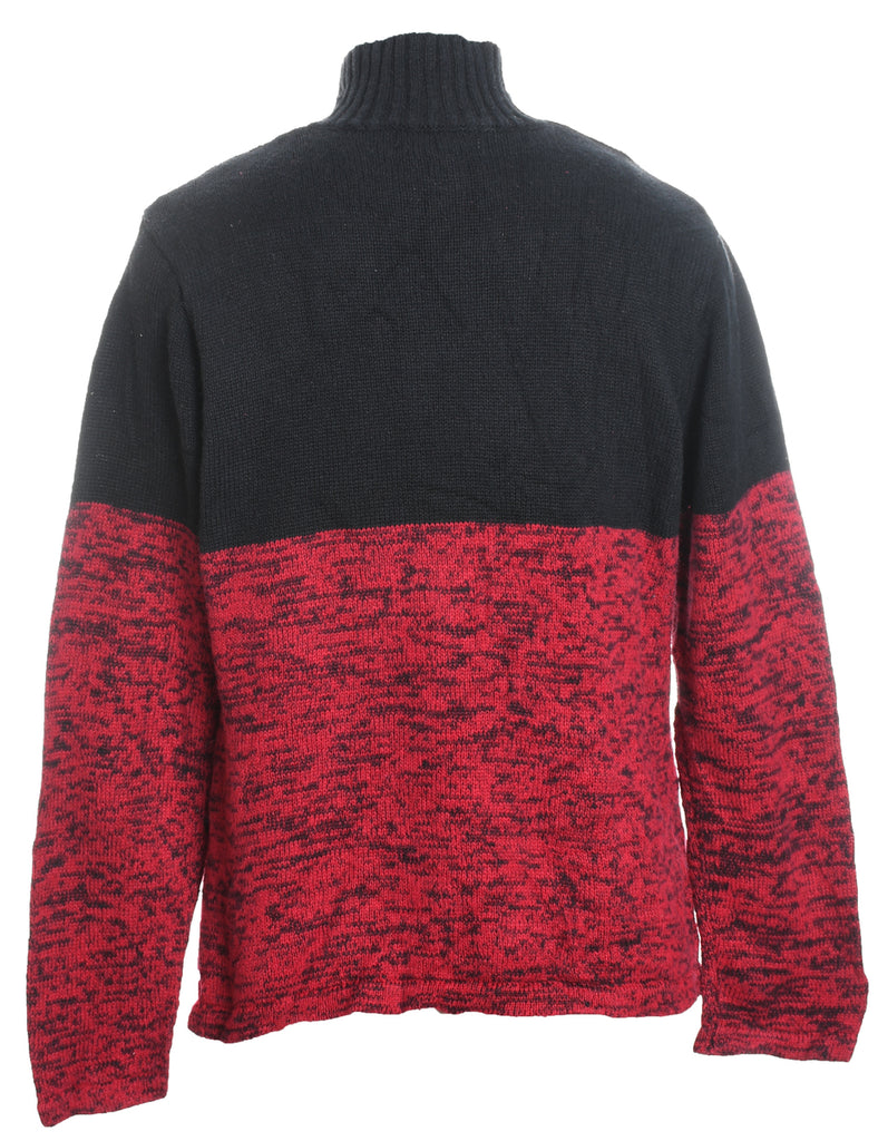 Festive Print Christmas Jumper - L